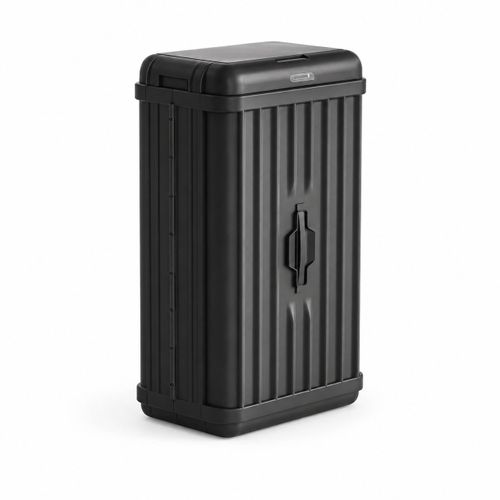 פח אשפה אלקטרוני שחור 50 ליטר La Kitchenette JAH5588B על רקע לבן
