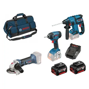 סט 3 כלים 18V + שתי סוללות 6.0AH BOSCH