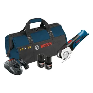 מספריים נטענים 12V + שתי סוללות 2.0AH BOSCH