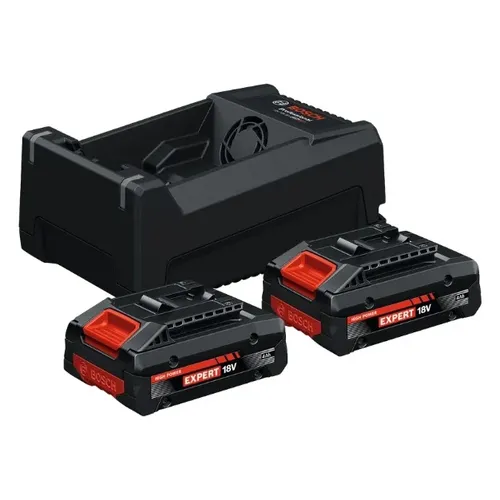 זוג סוללות 4Ah + מטען מהיר 12V-18 EXBA18V-40/GAL 12V/18V-80 – סוללות ליתיום