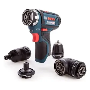 מברגה / מקדחה מודולרית 12V + ארבעה ראשים BOSCH