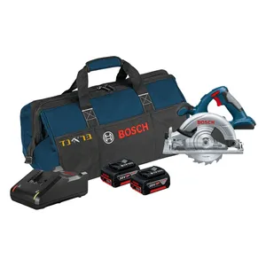 משור עגול נטען 18V + שתי סוללות 5.0AH BOSCH