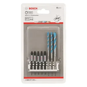 סט 8 חלקים מקדחים וביטים BOSCH