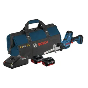 מסור חרב נטען 18V + שתי סוללות 3.0AH BOSCH