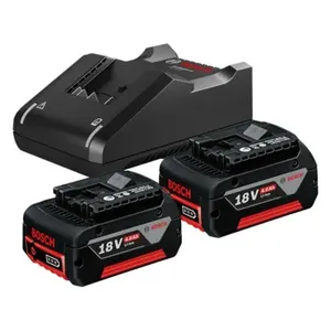 סט זוג סוללות 18V 4.0AH + מטען BOSCH