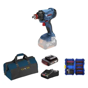 מפתח אימפקט 18V "1/2 + סוללה 3A מטען ותיק BOSCH