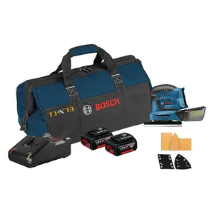 מלטשת רוטטת 18V + שתי סוללות 5.0AH BOSCH