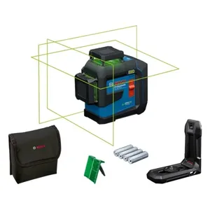 פלס לייזר היקפי צלב ירוק 3 קרניים 360 מעלות BOSCH