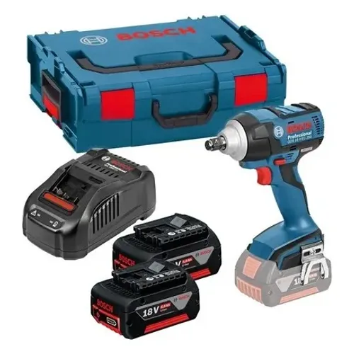 מפתח רטיטה 18V + שתי סוללות 5.0AH GDS 18V EC 250 – מפתחות אימפקט
