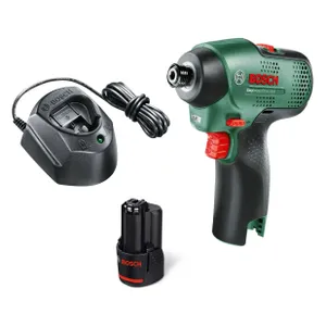 מברגת אימפקט נטענת 12V + סוללה 1.5AH ומטען BOSCH