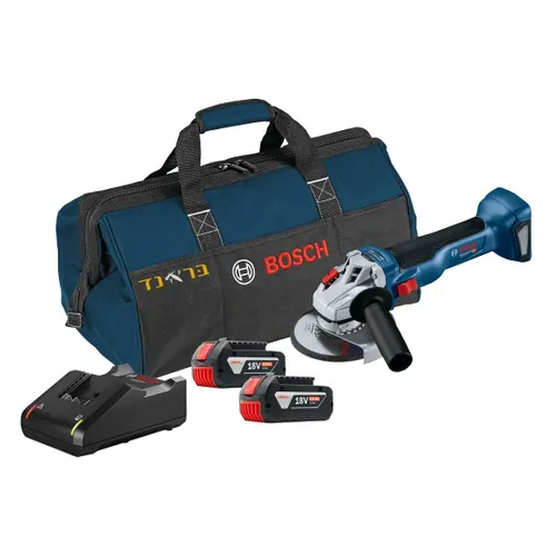 משחזת זווית נטענת 18V + שתי סוללות 5.0AH GWS 18V-10SC – משחזות זוית