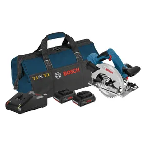 מסור עגול נטען “6.5 18V + שתי סוללות 4.0AH BOSCH