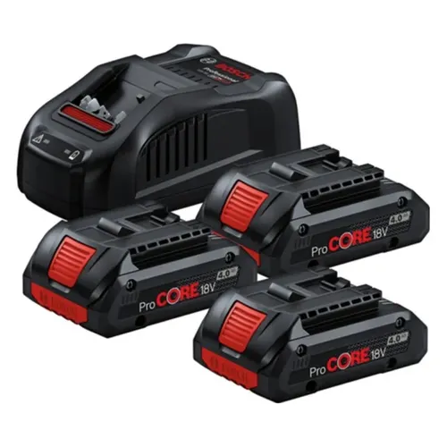 סט 3 סוללות 4A PRO CORE ומטען מהיר 0615990N2G – מטענים