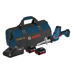 מסור חרב נטען 18V + שתי סוללות 5.0AH BOSCH
