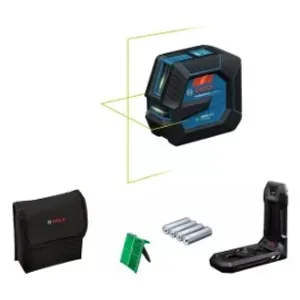 פלס לייזר צלב 2 קרניים בצבע ירוק עד 20 מטר BOSCH