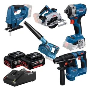 סט מקצועי 5 כלים 18V נטען + זוג סוללות BOSCH
