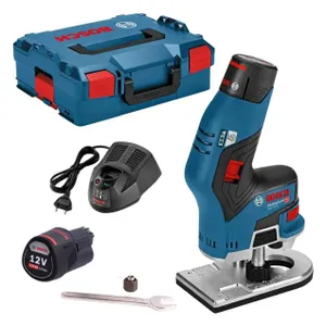 טרימר 12V + שתי סוללות 3.0AH BOSCH