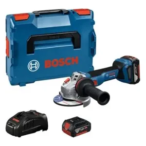 משחזת זווית "5 נטענת 18V + שתי סוללות 5.0AH BOSCH