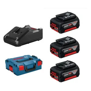 סט 3 סוללות 5A ומטען במזוודה BOSCH