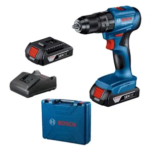 מברגה / מקדחה רוטטת נטענת 18V + זוג סוללות 2.0AH ומטען BOSCH