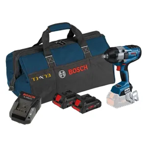 מפתח אימפקט נטען 18V + שתי סוללות 4.0AH BOSCH