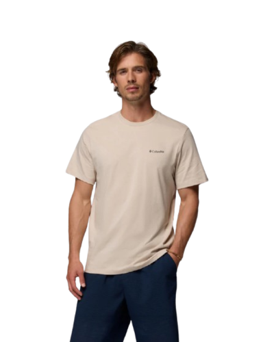 חולצה קצרה גברים CSC Logo Back Tee אבן – Columbia