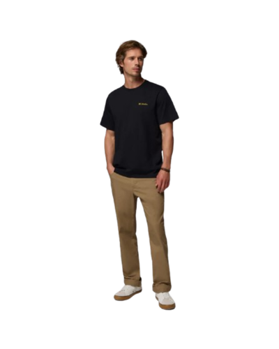 חולצה קצרה גברים CSC Logo Back Tee שחורה – Columbia