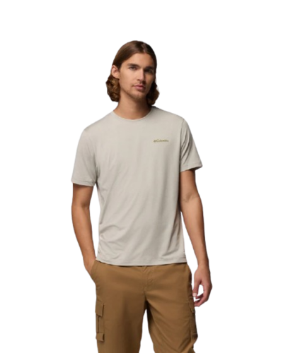 חולצה קצרה גברים Parsons Point S/S Back Gr T אבן – Columbia