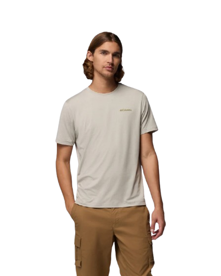 חולצה קצרה גברים Parsons Point S/S Back Gr T אבן – Columbia