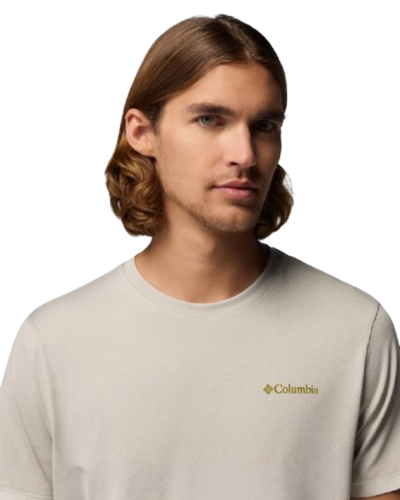 חולצה קצרה גברים Parsons Point S/S Back Gr T אבן – Columbia