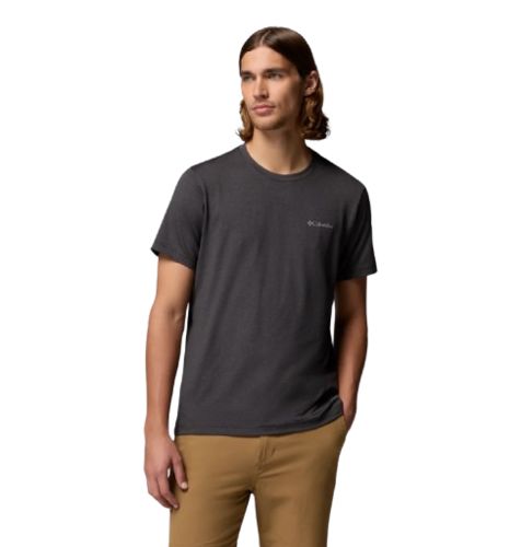 חולצה קצרה גברים Parsons Point S/S Back Gr T שחורה – Columbia
