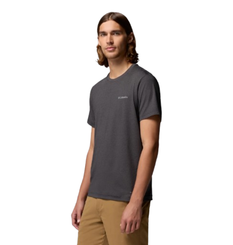חולצה קצרה גברים Parsons Point S/S Back Gr T שחורה – Columbia