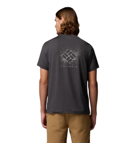 חולצה קצרה גברים Parsons Point S/S Back Gr T שחורה – Columbia