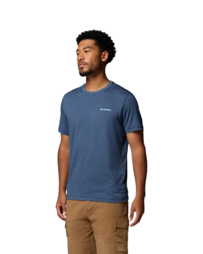 חולצה קצרה גברים Parsons Point S/S Back Gr T נייבי – Columbia
