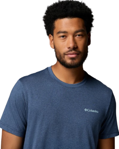 חולצה קצרה גברים Parsons Point S/S Back Gr T נייבי – Columbia