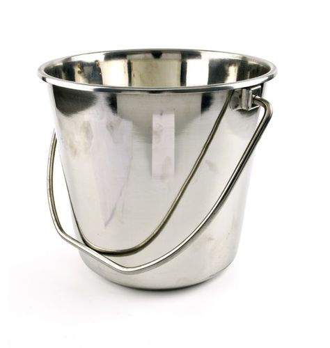 דלי נירוסטה S.S 202 נפח כ - 14 ליטר/מאושר למזון  Stainless steel bucket, about 14 liter, S.S 202 