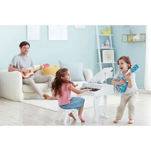 פסנתר כנף  קלאסי עם 30 קלידים - לבן Hape