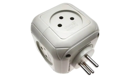 מפצל חשמל קוביה כולל USB ו-TYPE C