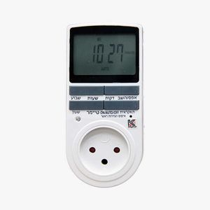 שעון שבת דיגיטלי לשקע חשמל ST-T02 עד 10 תוכניות KDigital