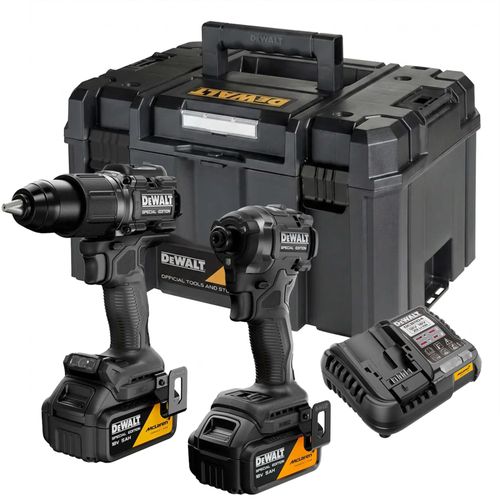 סט מקלארן DeWALT 18V 5Ah – מברגת אימפקט DCF86M + מקדחה רוטטת DCD86M + 2 סוללות וארגז עמוק