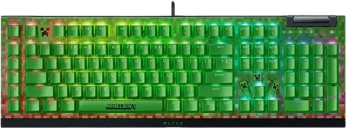 מקלדת גיימינג מכאנית חוטית Blackwidow V4 X Minecraft Edition