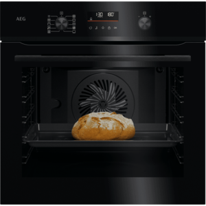 AEG תנור בנוי פירוליטי מסדרת SteamBake מדגם ABA55411B זכוכית שחורה