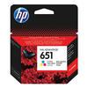 ראש דיו צבעוני מקורי HP C2P11A 651 (300 דפים)
