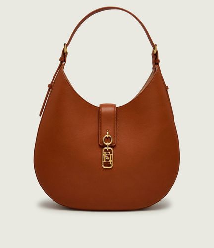 Round hobo bag with charm