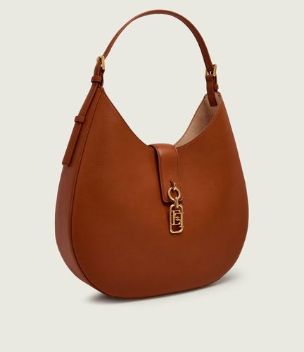 Round hobo bag with charm