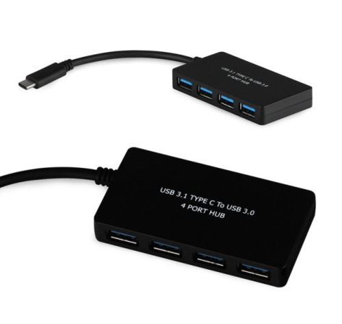 רכזת USB-C ל-4 פורטי USB 3.2 Type-A CMP-USB3HUB4C / 5Gbps