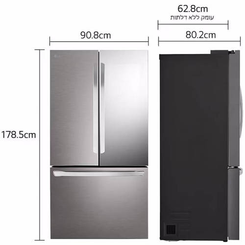 מקרר ‏מקפיא תחתון LG R-3D288BINS ‏750 ‏ליטר