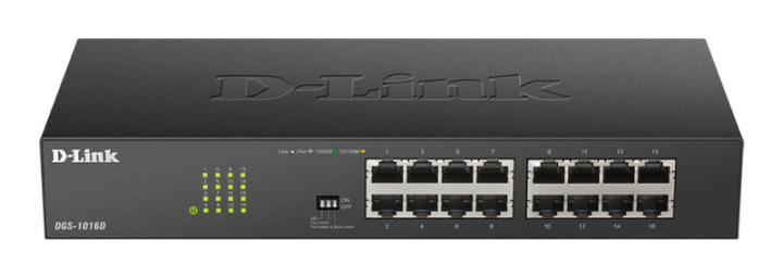 מתג רשת D-Link DGS-1016D 16 פורטי Gigabit Ethernet / Unmanaged