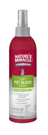 תרסיס Advanced Platinum Cat Pet Block להרחקת חתולים 236 מ