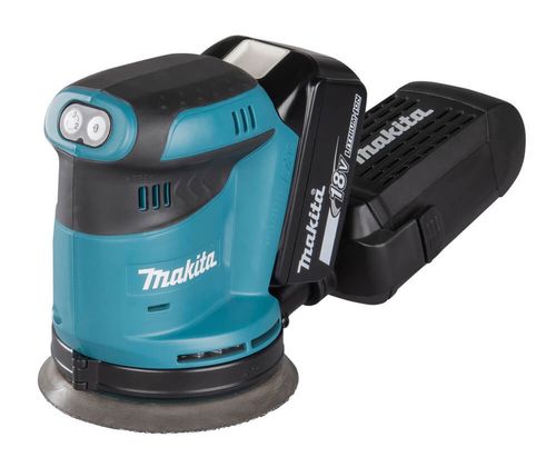מלטשת אקצנטרית נטענת 18V Makita DBO180Z קוטר 125 מ״מ 3 מהירויות עד 11000 סל״ד גוף בלבד